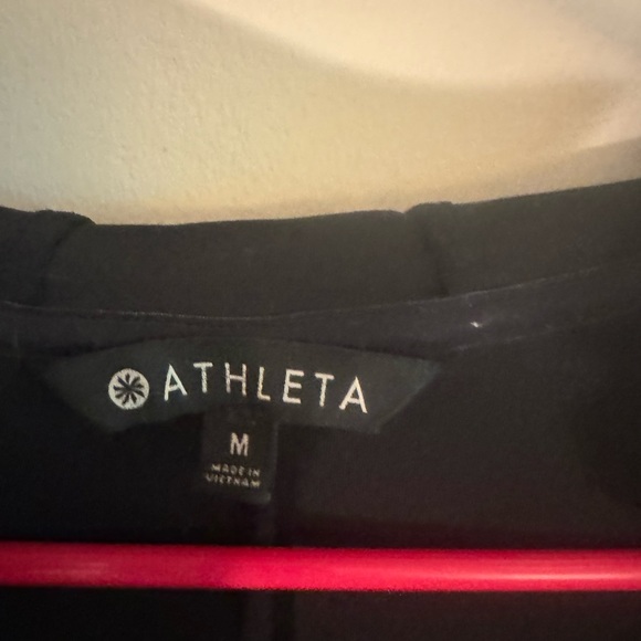 Athleta Modern Life Hoodie Jacket Full Zip Sz M Black/Gray 201222 - Picture 3 of 5